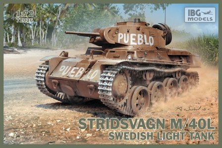 IBG MODELS 72036 STRIDSVAGN M/40L SWEDISH LIGHT TANK 1/72