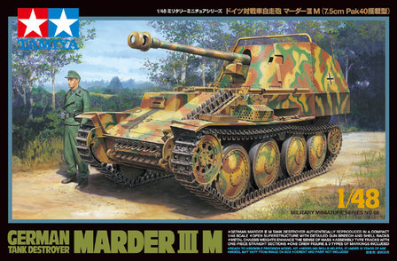 TAMIYA 32568 GERMAN TANK DESTROYER MARDER III M 1/48