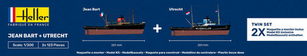 HELLER 85602 JEAN BART + UTRECHT 1/200
