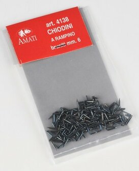 AMATI 4138 IJZEREN HAAK NAGELS 6 MM (VE 200)