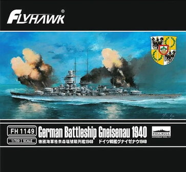 FLYHAWK FH 1149 GERMAN BATTLESHIP GNEISENAU 1940 1/700