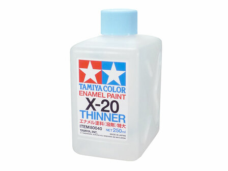 TAMIYA 80040 X-20 THINNER VOOR ENAMEL 250 ML