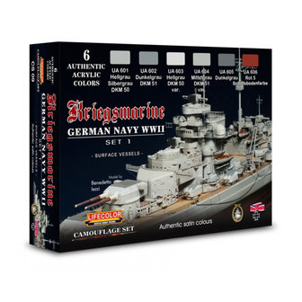 LIFECOLOR CS 09 KRIEGSMARINE GERMAN NAVY WWII SET 1&nbsp;