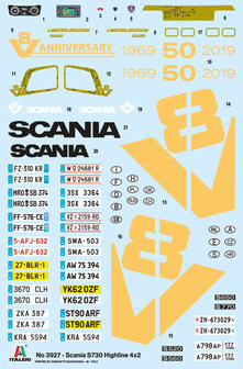 ITALERI 3927 SCANIA S730 HIGHLINE 4X2 1/24