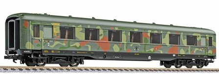 LILIPUT L336600 OFFICIEREN TRANSPORT WAGON CAMOUFLAGE H0