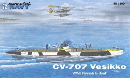 SPECIAL NAVY 72004 CV-707 VESIKKO WW2 FINNISH U-BOAT 1/72