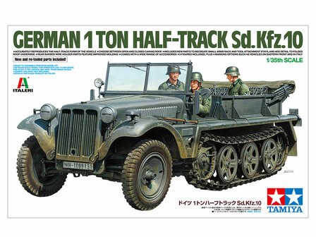 TAMIYA 37016 GERMAN 1 TON HALF-TRACK SD.KFZ.10 1/35