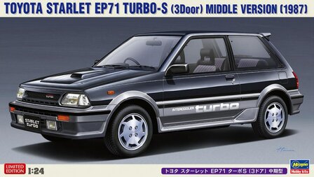 HASEGAWA 20559 TOYOTA STARLET EP71 TURBO-S (3 DOOR) MIDDLE VERSION (1987) 1/24