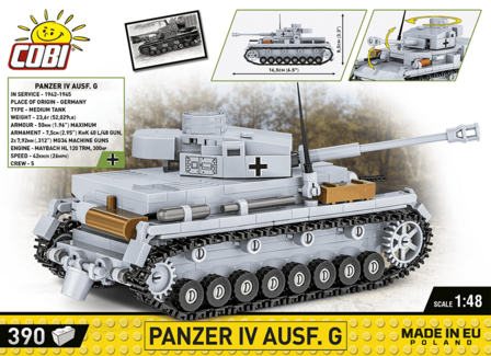 COBI 2714 PANZER IV AUSF. G 1/48