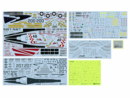 TAMIYA 61122 GRUMMAN F-14A TOMCAT CARRIER LAUNCH SET 1/48