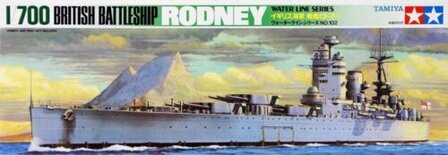 TAMIYA 77502 BRITISH BATTLESHIP RODNEY 1/700