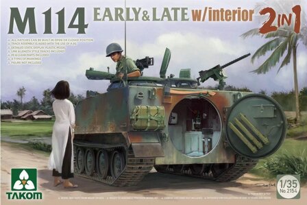 TAKOM 2154 M114 EARLY &amp; LATE W/ INTERIOR 2IN1 1/35