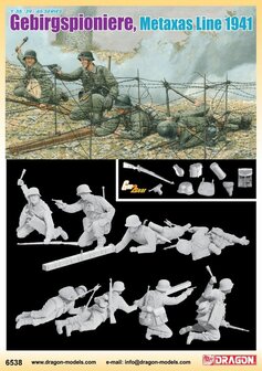 DRAGON 6538 GEBIRGSPIONIERE METAXAS LINE 1941 1/35