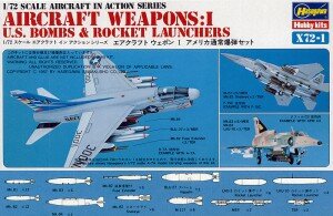 HASEGAWA X72-1 AIRCRAFT WEAPON:I U.S. BOMBS &amp; ROCKET LAUNCHERS 1/72