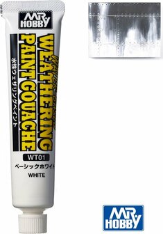 MR.HOBBY WT01 WEATHERING PAINT GOUACHE WHITE 20 ML