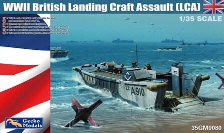 GECKO MODELS 35GM0080 WWII BRITISH LANDING CRAFT ASSAULT (LCA) 1/35