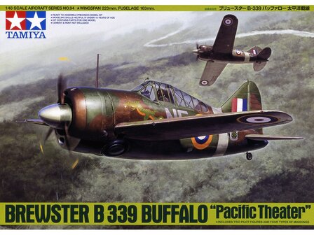 TAMIYA 61094 BREWSTER B-339 BUFFALO &ldquo;PACIFIC THEATER&rdquo; 1/48 MET NEDERLANDSE DECAL