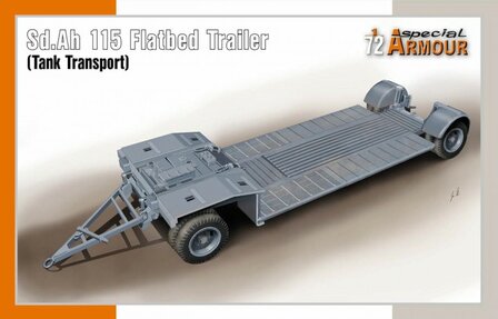 SPECIAL ARMOUR SA72022 SD.AH 115 FLATBED TRAILER (TANK TRANSPORT) 1/72