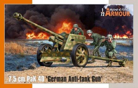 SPECIAL ARMOUR SA72025 7,5 CM PAK 40 (GERMAN ATI-TANK GUN) 1/72