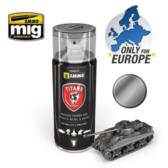 A.MIG TTH117 TITANS HOBBY GUN METAL PRIMER SPRAY 400 ML