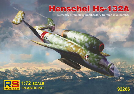 RS MODELS 92266 HENSCHEL HS-132A GERMAN DIVE BOMBER 1/72