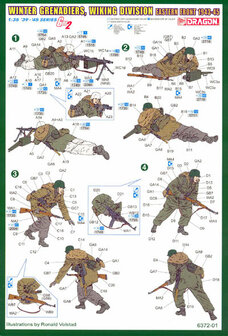 DRAGON 6372 WINTER GRENADIERS, WIKING DIVISION 1/35