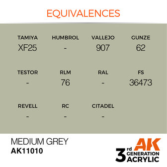 AK-11010 MEDIUM GREY 17 ML