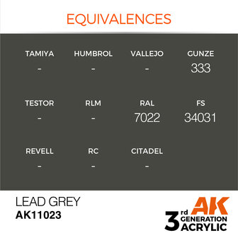 AK-11023 LEAD GREY 17 ML