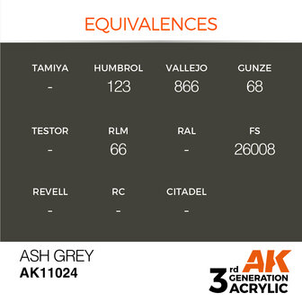 AK-11024 ASH GREY 17 ML