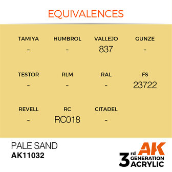 AK-11032 PALE SAND 17 ML