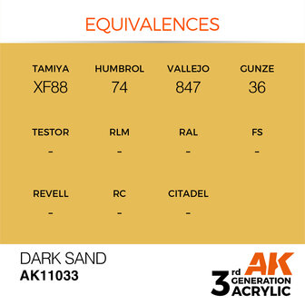 AK-11033 DARK SAND 17 ML