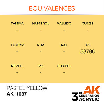 AK-11037 PASTEL YELLOW 17 ML