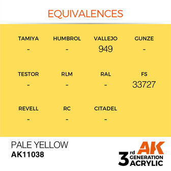 AK-11038 PALE YELLOW 17 ML