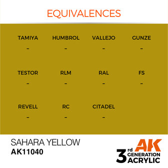 AK-11040 SAHARA YELLOW 17 ML