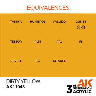 AK-11043 DIRTY YELLOW 17 ML