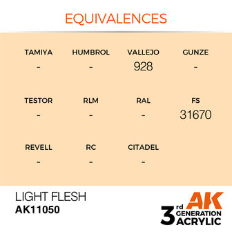 AK-11050 LIGHT FLESH 17 ML