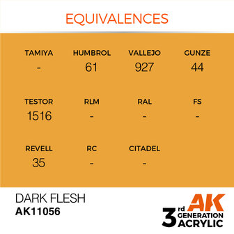 AK-11056 DARK FLESH 17 ML