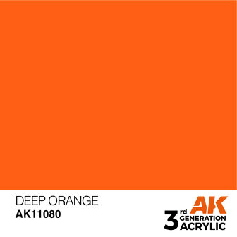 AK-11080 DEEP ORANGE 17 ML