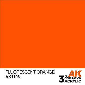 AK-11081 FLUORESCENT ORANGE 17 ML