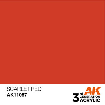 AK-11087 SCARLET RED 17 ML