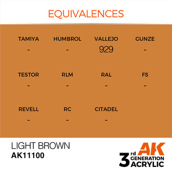 AK-11100 LIGHT BROWN 17 ML