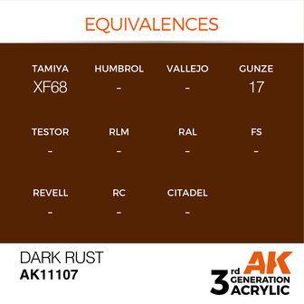 AK-11107 DARK RUST 17 ML