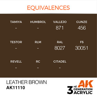 AK-11110 LEATHER BROWN 17 ML