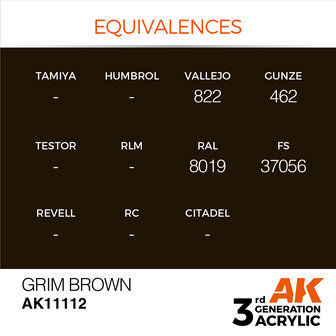 AK-11112 GRIM BROWN 17 ML