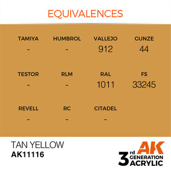 AK-11116 TAN YELLOW 17 ML