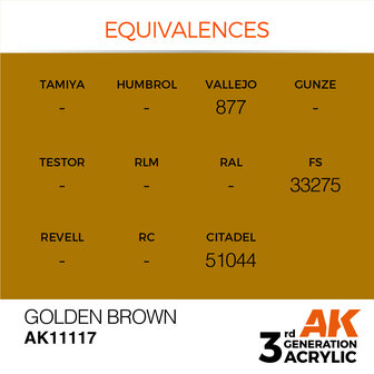 AK-11117 GOLDEN BROWN 17 ML