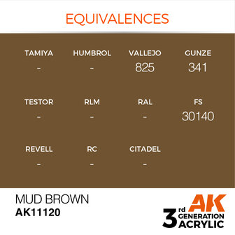 AK-11120 MUD BROWN 17 ML