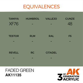 AK-11135 FADED GREEN 17 ML