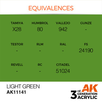 AK-11141 LIGHT GREEN 17 ML