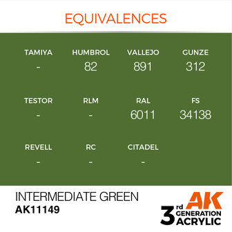 AK-11149 INTERMEDIATE GREEN 17 ML